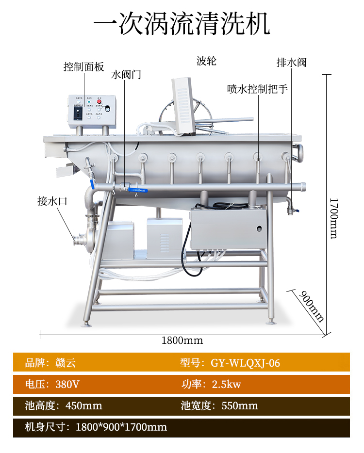 一次渦流清洗機(jī)圖片參數(shù)